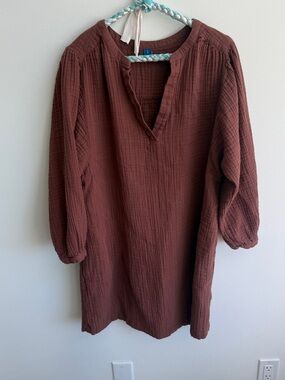 Old Navy Long-Sleeve Poet Mini Swing Dress
Large